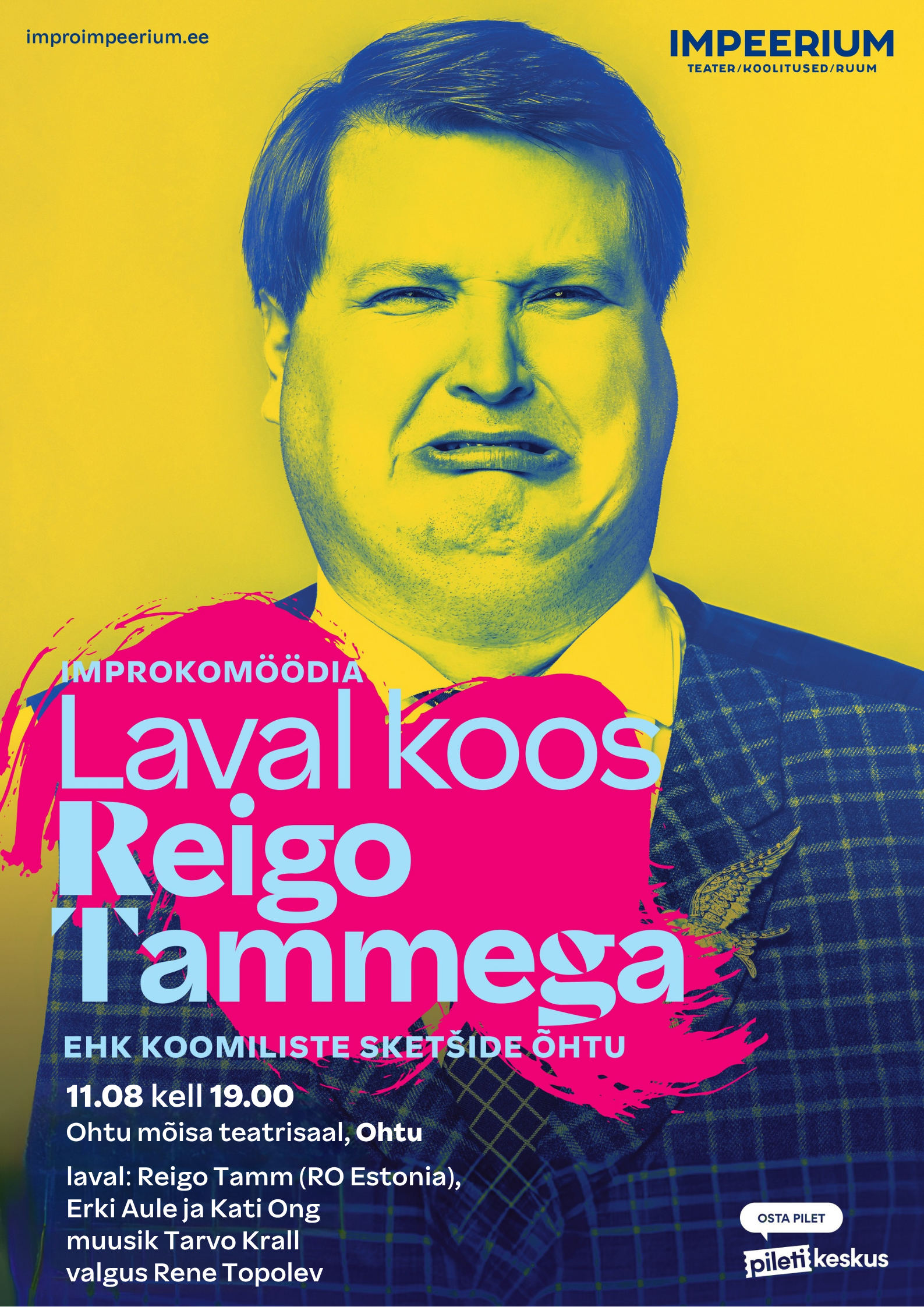 Laval koos REIGO TAMMEGA ehk koomiliste sketšide õhtu